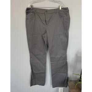 Old Navy Gray Bootcut Khaki Pants Size 16 Cotton & Spandex Blend Slacks Trousers